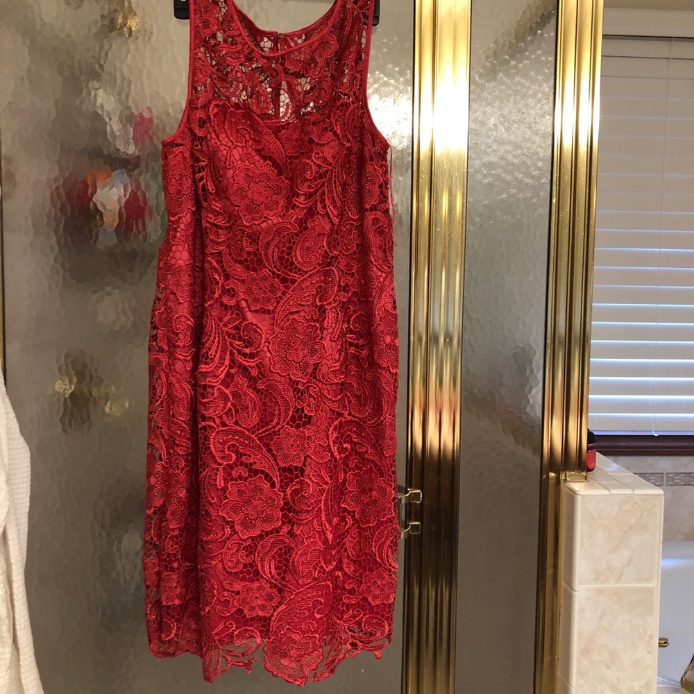 Red lace dress - Adrianna Papell